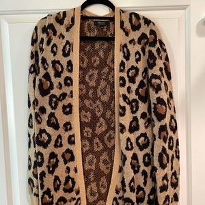 Leopard print cardigan